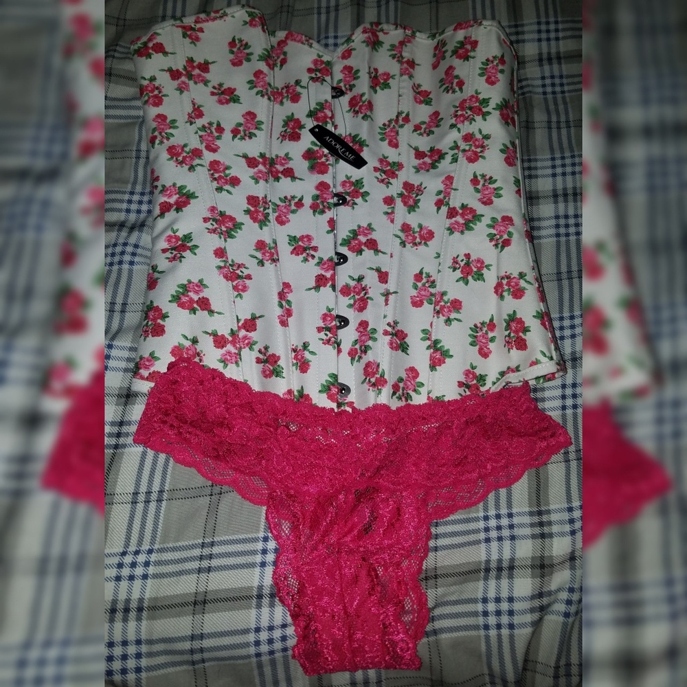 Brand new corset and panties